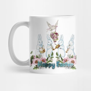 Funny easter bunny playing music Mug